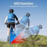 WSDCAM 113dB Loud Anti Theft Vibration Sensor Alarm Systems for Electric Bike Motorcycle Golf Car Trailer Mailbox Garage Door Waterproof Home Security Bike Accessories Bike Alarm with Remote