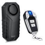 WSDCAM 113dB Loud Anti Theft Vibration Sensor Alarm Systems for Electric Bike Motorcycle Golf Car Trailer Mailbox Garage Door Waterproof Home Security Bike Accessories Bike Alarm with Remote
