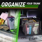 DRIVE - Car Trunk Organizer - Collapsible, Multi-Compartment Automotive SUV Car Organizer for Storage w/Adjustable Straps - Truck & Car Accessories for Women and Men - Black