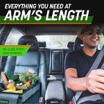 DRIVE - Car Trunk Organizer - Collapsible, Multi-Compartment Automotive SUV Car Organizer for Storage w/Adjustable Straps - Truck & Car Accessories for Women and Men - Black