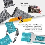 Removable Dog Seat Belt Harness for Car, 3 in 1 Pet Dog Car Seatbelt Leash, Retractable Restraint Secures to Vehicle Headrest & Adjustable Reflective Bungee Dog Seatbelt Tether with Poop Bag Holder