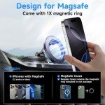 Car Phone Holder for Magsafe [78+LBS Strongest Suction & 2400gf Strongest Magnetic] 360° Adjustable Car Phone Mount, Phone Holders for Your Car for iPhone 16 Pro Max 15 14 13 12 Plus (Carbon Fiber)