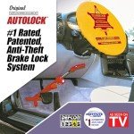 The Original Unbreakable Autolock Patented Automotive Anti-Theft System, Brake or Clutch Pedal Deadbolt Lock for Cars, Trucks, SUV's, Van Security with 3 Keys
