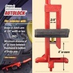 The Original Unbreakable Autolock Patented Automotive Anti-Theft System, Brake or Clutch Pedal Deadbolt Lock for Cars, Trucks, SUV's, Van Security with 3 Keys