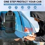 Faraday Bag Key Protector, 2 Pack Signal Blocking RFID Key Fob Protector Pouch, Anti-Theft Car Security Cage