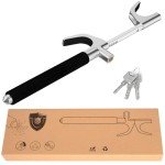 MONOJOY Steering Wheel Lock Universal Security Car Locks with Safety Hammer Heavy Duty Carro Wheel Locks Retractable Anti-Theft Prevention Device for Truck|SUV|Van Accessories, Black