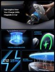 LISEN for 15W MagSafe Car Mount Charger,Magnetic Wireless Car Charger for iPhone 16 Pro Max Accessories,Magnetic Phone Holder for iPhone 16e 15 14 13 12,Samsung with MagSafe,Gifts for Men Women