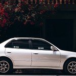 None Brand 4 Pcs Waterproof Vinyl Camera Recording Window Stickers, White 2 x 6 inch, for Rideshare, Van, Truck, Taxi, Maxi Cab, Bus, Coach Drivers