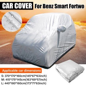 For Benz Smart Fortwo Car Covers Waterproof Auto Sun Shield Cover Universal SUV Anti-UV Snowproof Door Body Exterior Accessories