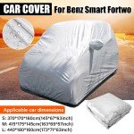 For Benz Smart Fortwo Car Covers Waterproof Auto Sun Shield Cover Universal SUV Anti-UV Snowproof Door Body Exterior Accessories