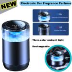 Smart Car Aroma Diffuser Cloud Mist With Sound RGB Light Auto Air Freshener Rechargeable Removing Odors Car Accessories