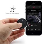 YuYue Electronic Wireless Bluetooth Media Button Remote Selfie Control Car Motorcycle Steering Wheel Music for iPhone or Android with Mount