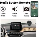 YuYue Electronic Wireless Bluetooth Media Button Remote Selfie Control Car Motorcycle Steering Wheel Music for iPhone or Android with Mount