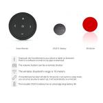 YuYue Electronic Wireless Bluetooth Media Button Remote Selfie Control Car Motorcycle Steering Wheel Music for iPhone or Android with Mount