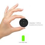 YuYue Electronic Wireless Bluetooth Media Button Remote Selfie Control Car Motorcycle Steering Wheel Music for iPhone or Android with Mount