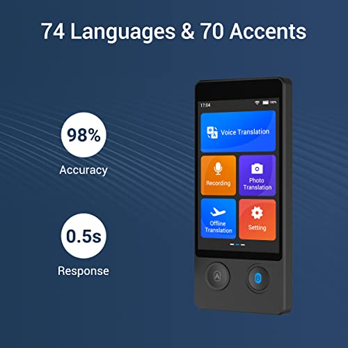 ANFIER Smart Language Translator with 3.7" Touchscreen