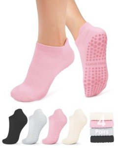 Non-Slip Grip Socks for Yoga and Pilates