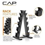 150 LB Hex Dumbbell Set with Vertical Rack