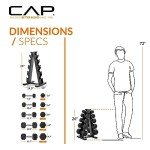 150 LB Hex Dumbbell Set with Vertical Rack