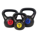 BalanceFrom Wide Grip Kettlebell Set, 3 Weights