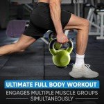 Bintiva Professional Vinyl Coated Cast Iron Kettlebells