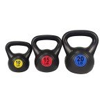 BalanceFrom Wide Grip Kettlebell Set, 3 Weights