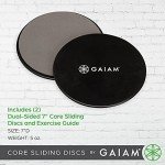 Gaiam Dual-Sided Core Sliding Discs for Workouts