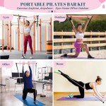 Portable Pilates Bar Kit with Resistance Bands - Pink