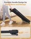 UREVO Under Desk Walking Pad Treadmill with Incline