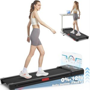 TRAILVIBER Compact Treadmill with Auto Incline & LED