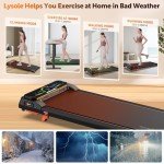 Lysole Portable Walking Pad Treadmill with Incline