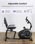 MERACH Recumbent Exercise Bike with Bluetooth and App