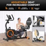 Recumbent Exercise Bike with Magnetic Resistance System