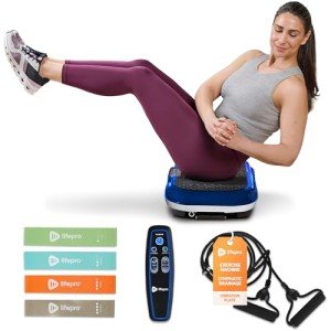 LifePro Vibration Plate Fitness Machine with Bands
