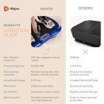 LifePro Vibration Plate Fitness Machine with Bands
