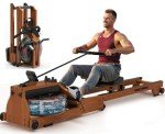 Wooden Water Rowing Machine with Bluetooth Monitor