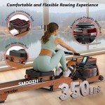 Wooden Water Rowing Machine with Bluetooth Monitor