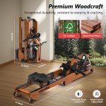 Wooden Water Rowing Machine with Bluetooth Monitor
