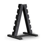 Premium Hex Dumbbell Set with A-Frame Rack