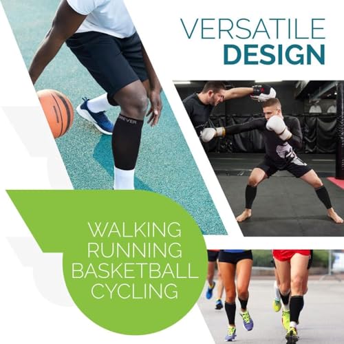 Calf Compression Sleeves for Pain Relief - Black