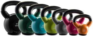 Bintiva Professional Vinyl Coated Cast Iron Kettlebells