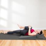 Large Upholstered Pilates Wedge for Home Fitness