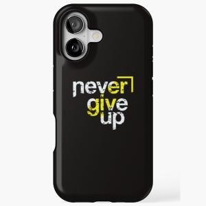 Art Deco "Never Give Up" iPhone Case