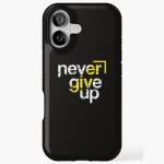 Art Deco "Never Give Up" iPhone Case