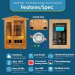 Xmatch 2-Person Far Infrared Outdoor Sauna