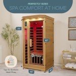 LifePro Compact Infrared Home Sauna for One