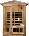 2-Person Outdoor Infrared Sauna with Bluetooth Speakers