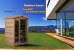 2-Person Outdoor Infrared Sauna with Bluetooth Speakers