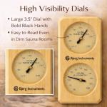 2-in-1 Sauna Thermometer & Hygrometer for Indoor Use
