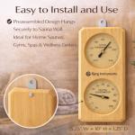 2-in-1 Sauna Thermometer & Hygrometer for Indoor Use